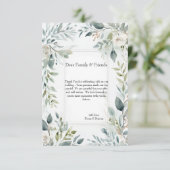 植物の素朴な花の感謝カード サンキューカード (スタンド正面)