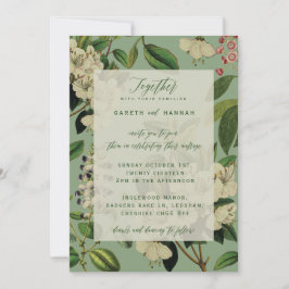 植物の結婚式の招待-賢人 招待状