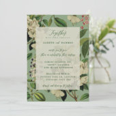 植物の結婚式の招待-賢人 招待状 (スタンド正面)