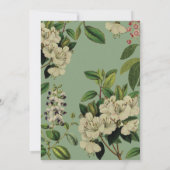 植物の結婚式の招待-賢人 招待状 (裏面)