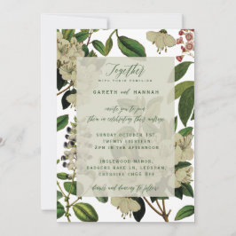 植物の結婚式招待状 招待状