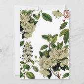 植物の結婚式招待状 招待状 (裏面)