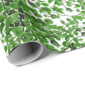 植物の緑のキヅタのつる植物 ラッピングペーパー (ロールコーナー)