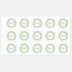 植物の緑の草木はラベルを防水します ラベル