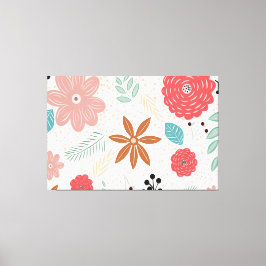 植物の背景パターンの引き伸ばしキャンバス印刷 キャンバスプリント