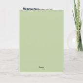 植物の至福 カード (裏面)