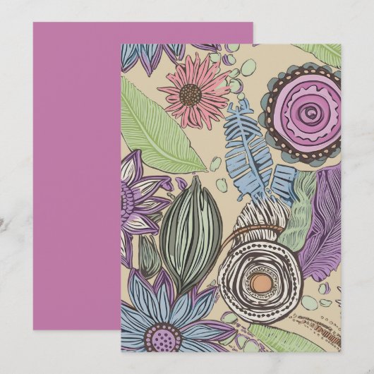 植物の至福 招待状 (正面/裏面)