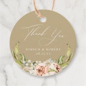 植物の花のウェディング感謝のお礼タグ フェイバータグ (正面)