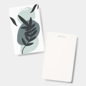 植物の花のデザイン バッジ (正面＆裏面)