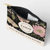 植物の花のビジネス ロゴ カンパニー コーポレート アクセサリーポーチ (見開き)