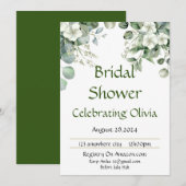 植物の花のブライズシャワー セーブザデート (正面/裏面)