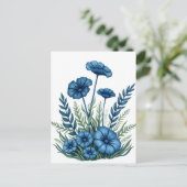 植物の花のポストカード ポストカード (スタンド正面)