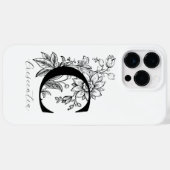 植物の花のモノグラムイニシャルCの名前 Case-Mate iPhoneケース (裏面 (横))