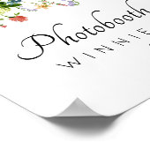 植物の花の写真ブース看板 ポスター (角)