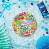 植物の花の庭によっては紙皿が開花します ペーパープレート (パーティー)