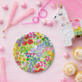 植物の花の庭によっては紙皿が開花します ペーパープレート (パーティー)