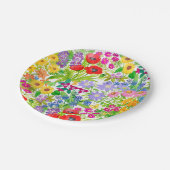 植物の花の庭によっては紙皿が開花します ペーパープレート (アングル)