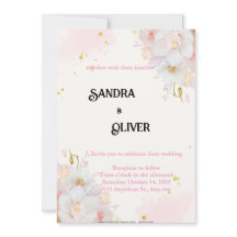 植物の花の招待状