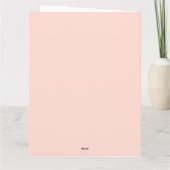 植物の花の母の挨拶カード カード (裏面)