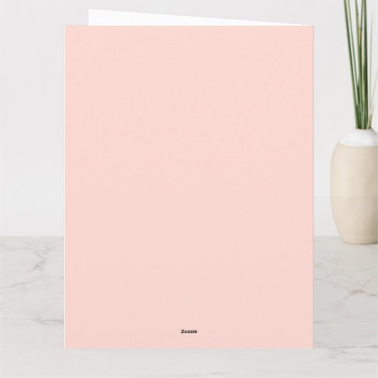 植物の花の母の挨拶 カード (裏面)