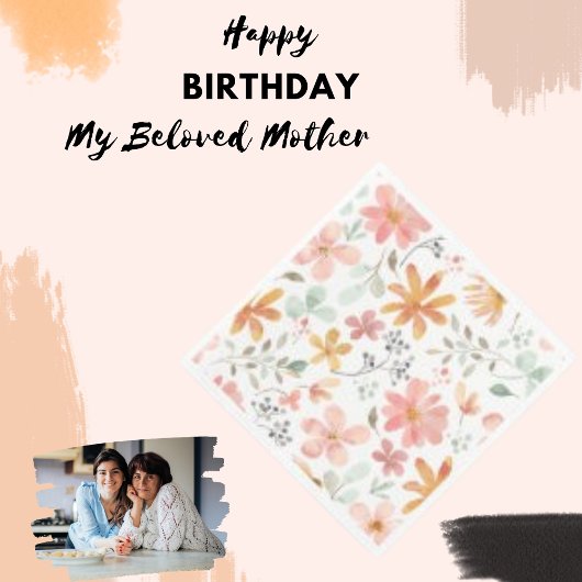 植物の花の花弁の花柄のプリントの紙のナプキン スタンダードランチョンナプキン