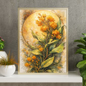 植物の花の芸術 | 古典的な花のイラスト ポスター
