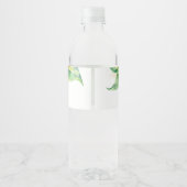 植物の花びらひまわり ブライダルシャワー ペットボトルラベル (裏面)