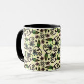植物の花びら コーヒーマグ マグカップ (正面左)