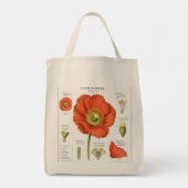 植物の花イラスト トートバッグ (裏面)