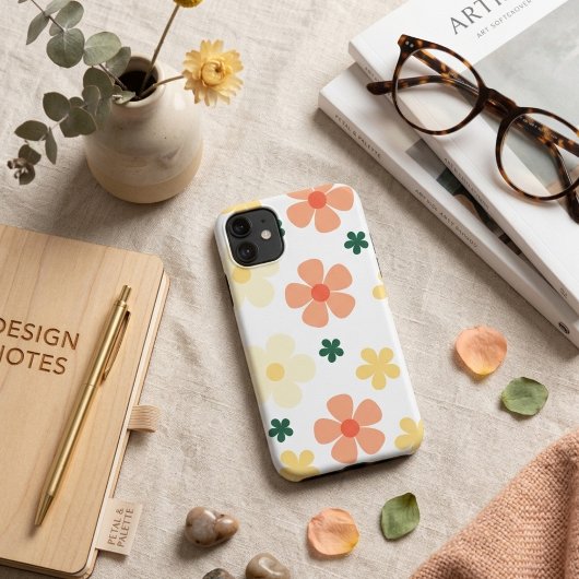 植物の花柄の雰囲気 Case-Mate iPhoneケース