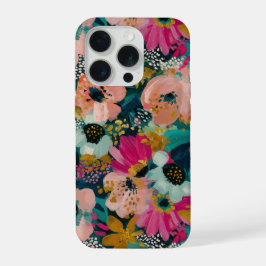 植物の花柄  iPhone 15 PROケース