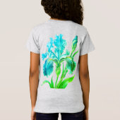 植物の花開く Tシャツ (裏面)