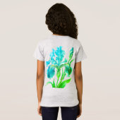 植物の花開く Tシャツ (裏面フル)