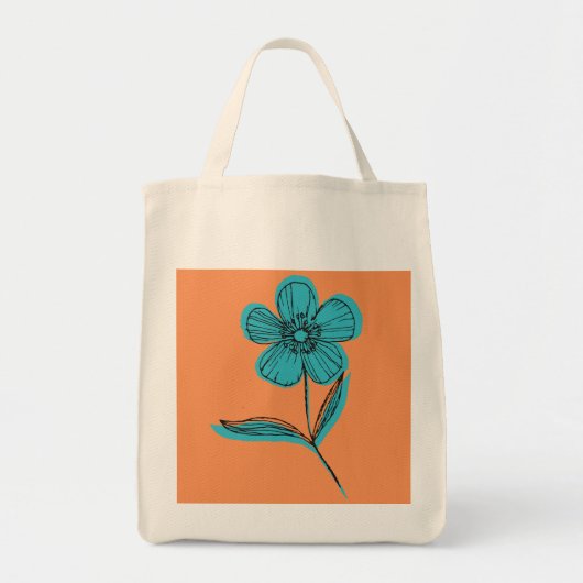 植物の花 トートバッグ (正面)