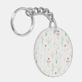 植物の花 春の花 モダン アクリル キーホルダー (正面左)