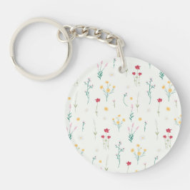 植物の花 春の花 モダン アクリル キーホルダー