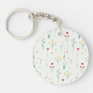 植物の花 春の花 モダン アクリル キーホルダー