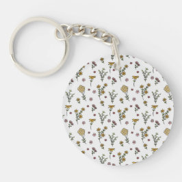 植物の花 春の花 モダン アクリル キーホルダー