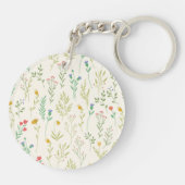 植物の花 春の花 モチーフ アクリル キーホルダー (裏面)