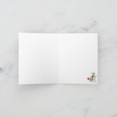 植物の芸術の野菜花は感謝していしています サンキューカード (内部)