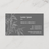 植物の芽 – ピンク（2トーン） 名刺 (裏面)