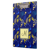 植物の葉のパターン熱帯モノグラム クリップボード (左)