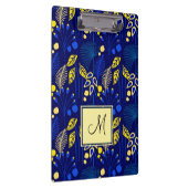 植物の葉のパターン熱帯モノグラム クリップボード (右)