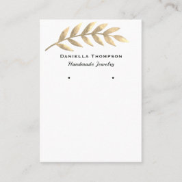 植物の葉のブティック ジュエリー イヤリング ディスプレイ 名刺