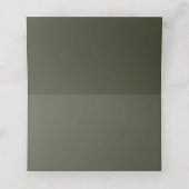 植物の葉のミニマル結婚リスト プレイスカード (内部開封)