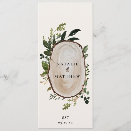 植物の葉の農家エレガントの田舎の献立 メニュー (正面)