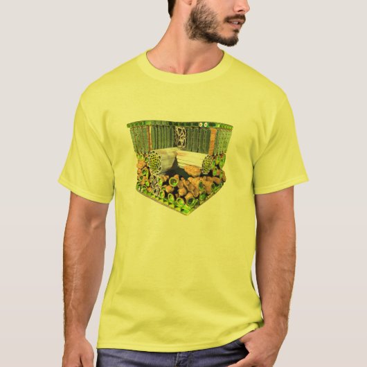 植物の葉のTシャツの解剖学 Tシャツ (正面)