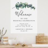 植物の葉は我々の徴候結婚にようこそ ポスター (キッチン)