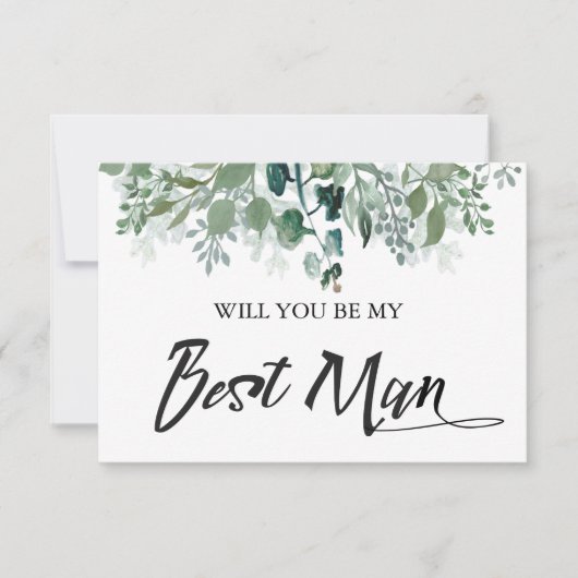 植物の葉よ 俺のベストマンになってくれ 招待状 (正面)