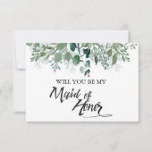 植物の葉よ 私の結婚式の花嫁代理人になってくれるかい 招待状 (正面)